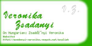 veronika zsadanyi business card